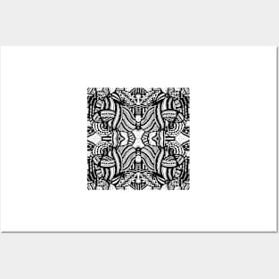 Miniature Aussie Tangle 10 Alternate Pattern Variation Posters and Art